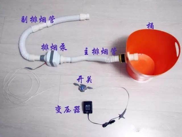 家用艾灸排烟器自制