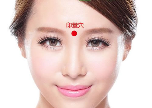 印堂穴的准确位置图 