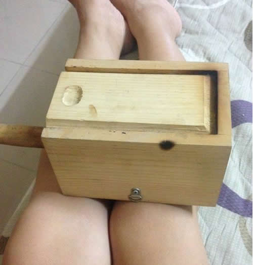 用灸盒自己在家艾灸图片