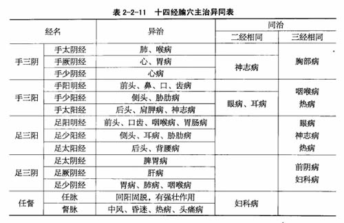 十四经腧穴
