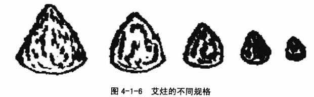 艾炷的不同规格