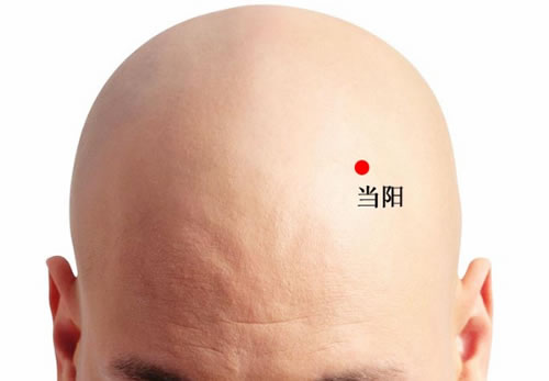 当阳穴位准确位置图 