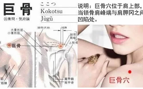 巨骨穴的准确位置图