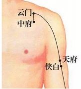 中府穴的准确位置图及功效作用