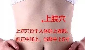 上脘穴的准确穴位图