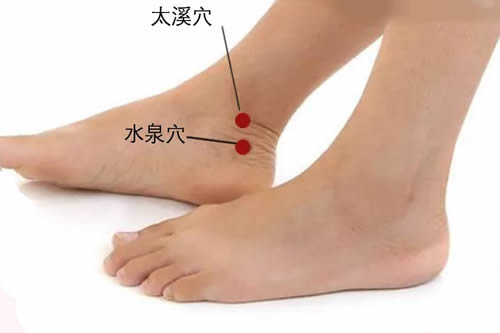 水泉穴的准确穴位图及功效作用