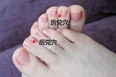 厉兑穴的准确穴位图及作用