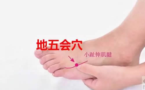 地五会的准确穴位图及作用