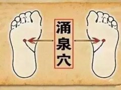 涌泉穴的准确穴位图及功效作用