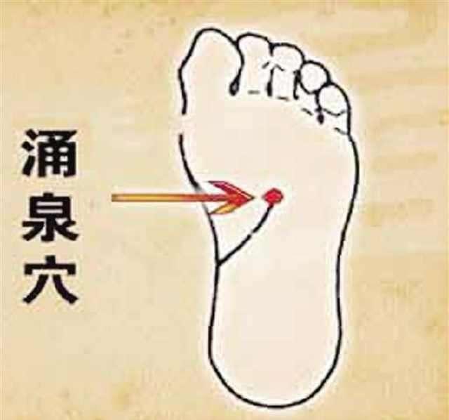 涌泉穴的准确穴位图