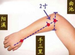 手三里穴的准确穴位图及作用