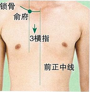 俞府穴位准确位置图