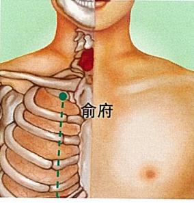 俞府穴的准确穴位图及作用